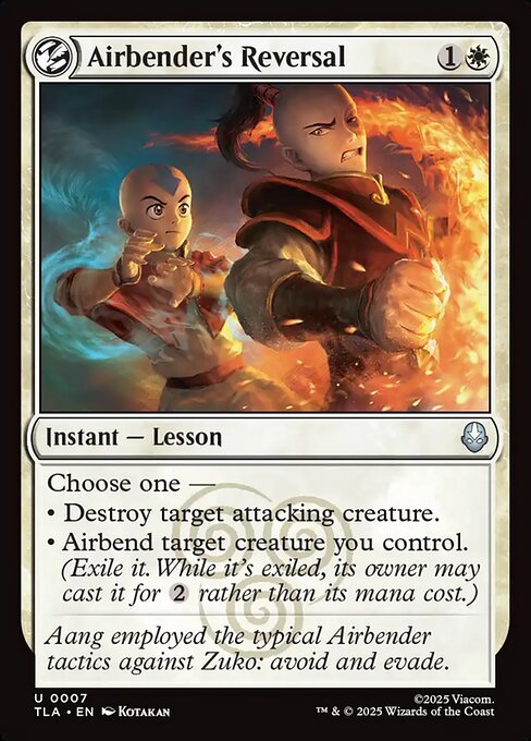 Airbender's Reversal - Magic: The Gathering TLA #7