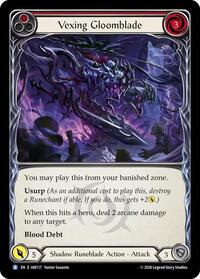 Vexing Gloomblade (Red) - Flesh and Blood USURP-THE-SHADOW-THRONE #IAR117
