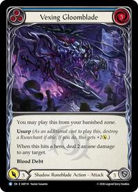 Vexing Gloomblade (Blue) - Flesh and Blood USURP-THE-SHADOW-THRONE #IAR119