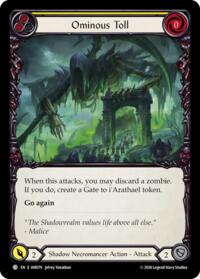 Ominous Toll (Yellow) - Flesh and Blood USURP-THE-SHADOW-THRONE #IAR079