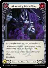 Murmuring Gloomblade (Blue) - Flesh and Blood USURP-THE-SHADOW-THRONE #IAR134