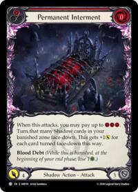 Permanent Interment (Red) - Flesh and Blood USURP-THE-SHADOW-THRONE #IAR191