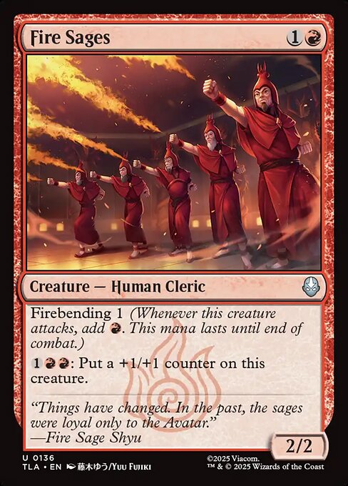 Fire Sages - Magic: The Gathering TLA #136