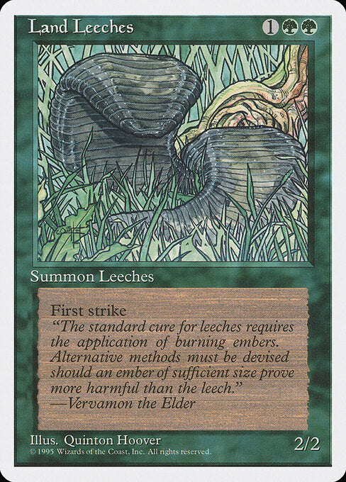 Land Leeches - Magic: The Gathering 4ED #255