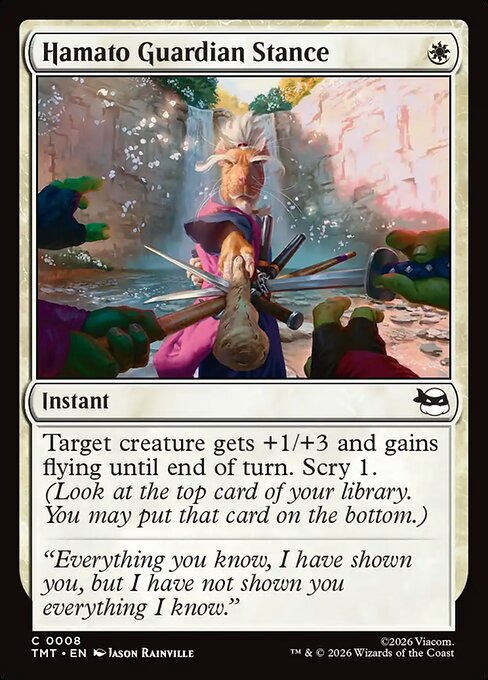 Hamato Guardian Stance - Magic: The Gathering TMT #8