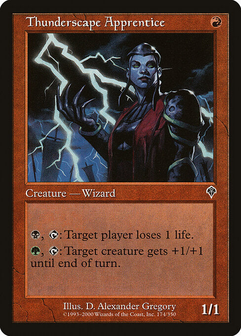 Thunderscape Apprentice - Magic: The Gathering INV #174