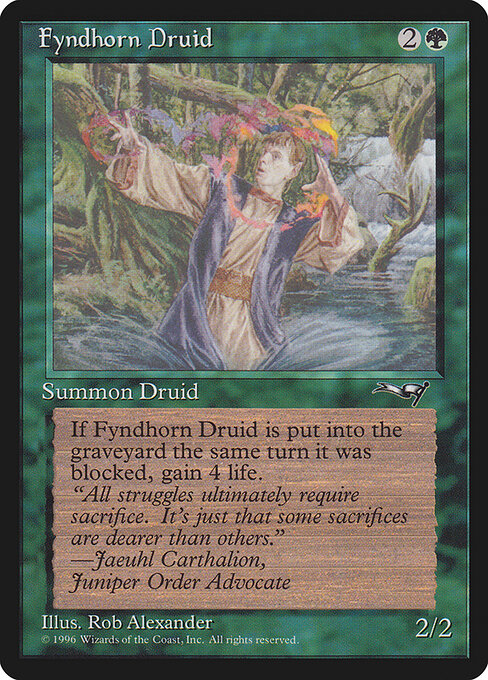 Fyndhorn Druid - Magic: The Gathering ALL #90a