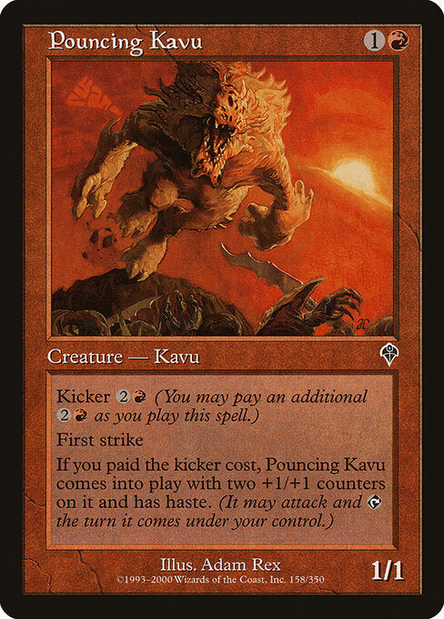 Pouncing Kavu - Magic: The Gathering INV #158