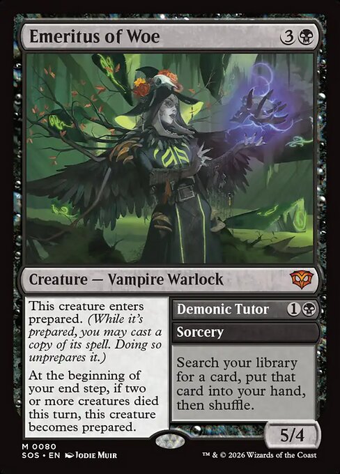 Emeritus of Woe // Demonic Tutor Secrets of Strixhaven sos