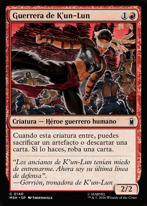 K'un-Lun Warrior · MSH #140 · ES