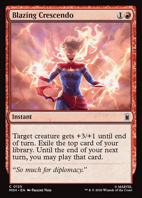 Blazing Crescendo - Magic: The Gathering MSH #125