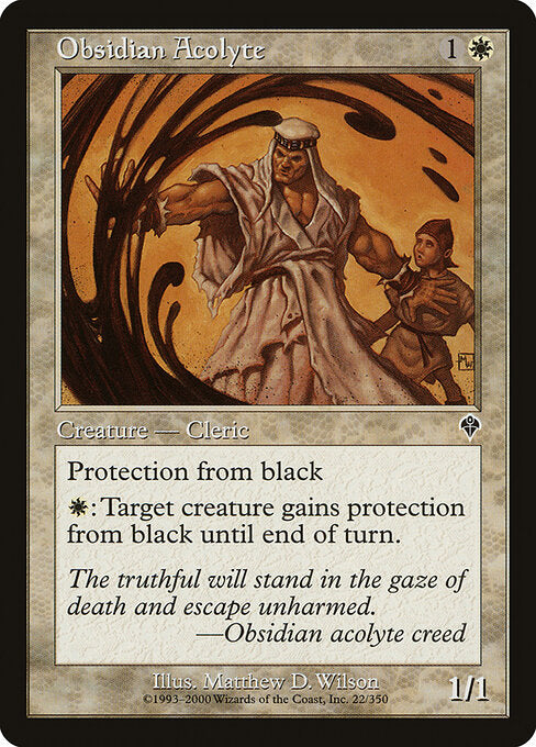 Obsidian Acolyte - Magic: The Gathering INV #22