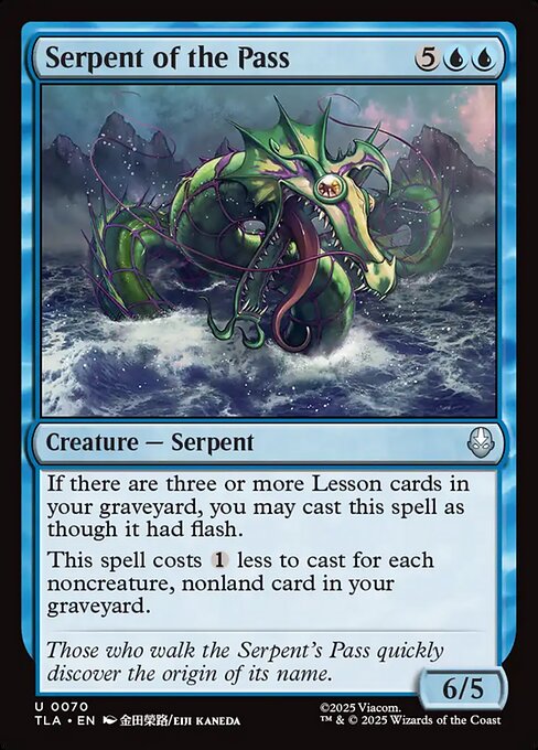 Serpent of the Pass - Magic: The Gathering TLA #70