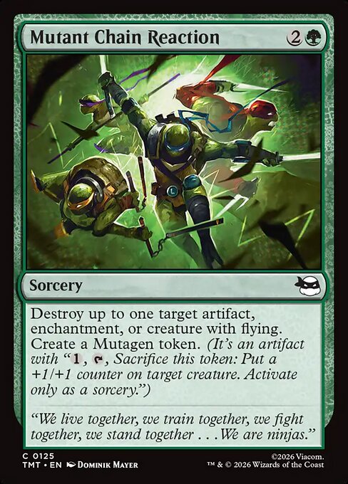 Mutant Chain Reaction - Magic: The Gathering TMT #125
