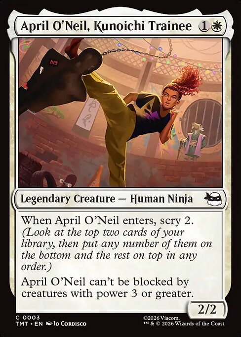 April O'Neil, Kunoichi Trainee - Magic: The Gathering TMT #3
