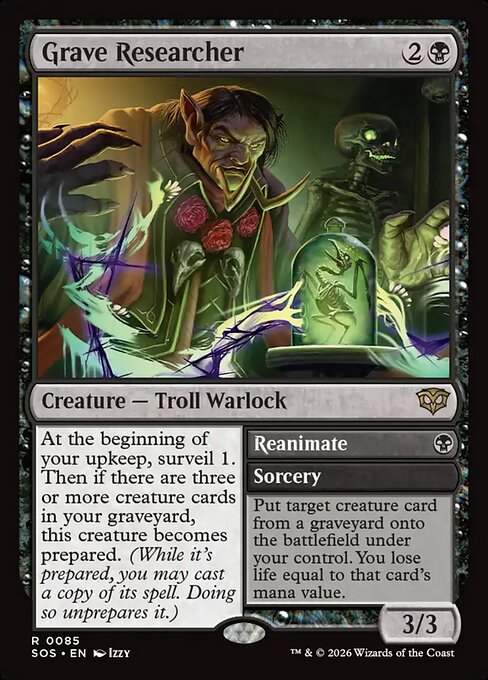 Grave Researcher // Reanimate Secrets of Strixhaven sos