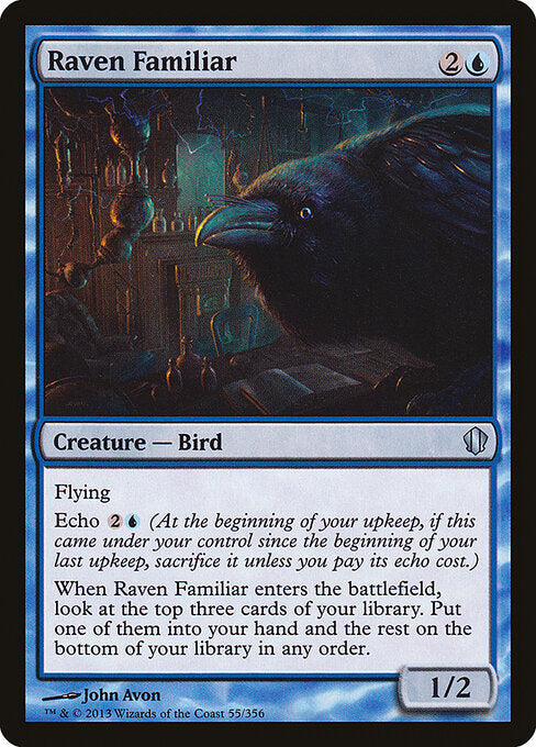 Raven Familiar - Magic: The Gathering C13 #55