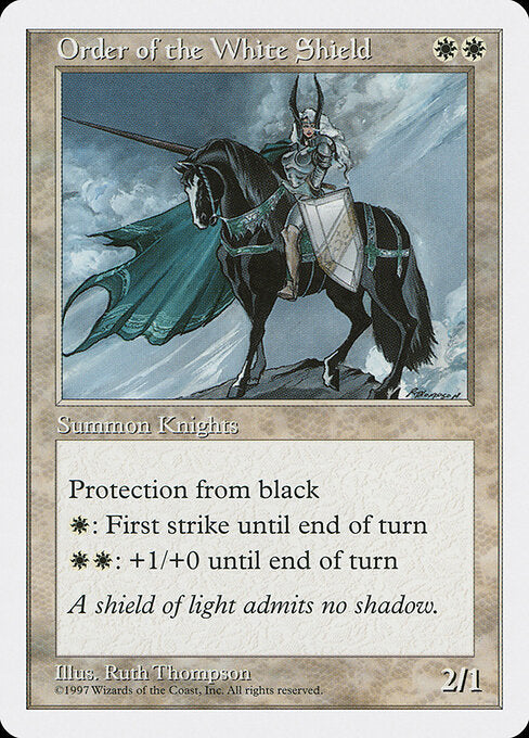 Order of the White Shield - Magic: The Gathering 5ED #49