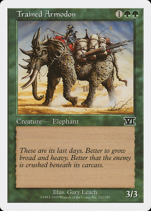 Trained Armodon - Magic: The Gathering 6ED #257