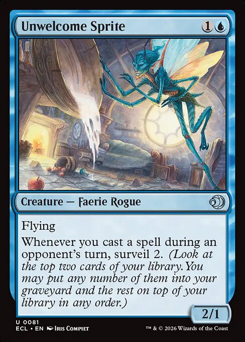 Unwelcome Sprite - Magic: The Gathering ECL #81