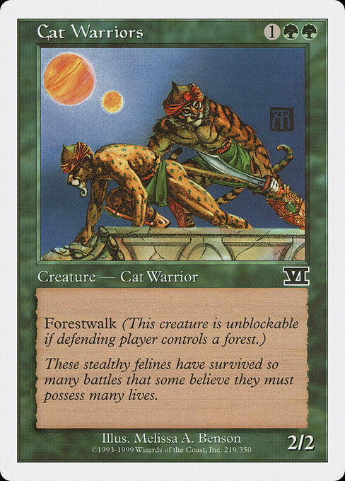 Cat Warriors - Magic: The Gathering 6ED #219