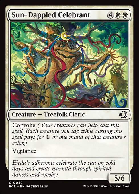 Sun-Dappled Celebrant - Magic: The Gathering ECL #37