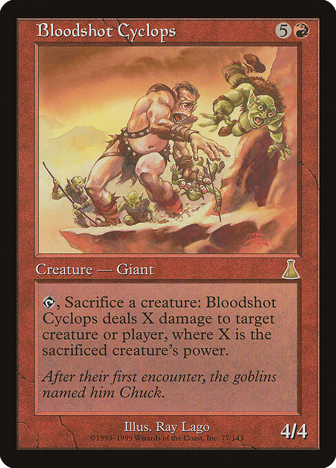 Bloodshot Cyclops - Magic: The Gathering UDS #77