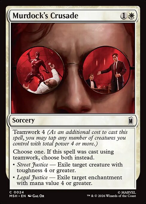 Murdock's Crusade - Magic: The Gathering MSH #24