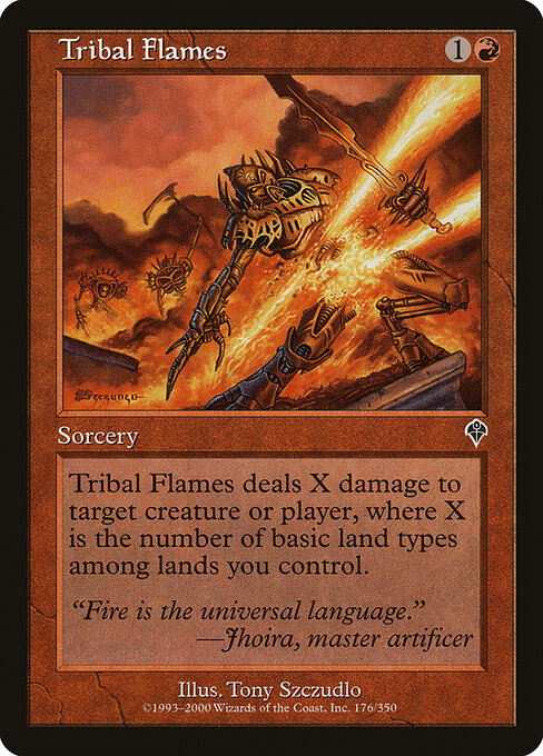 Tribal Flames - Magic: The Gathering INV #176