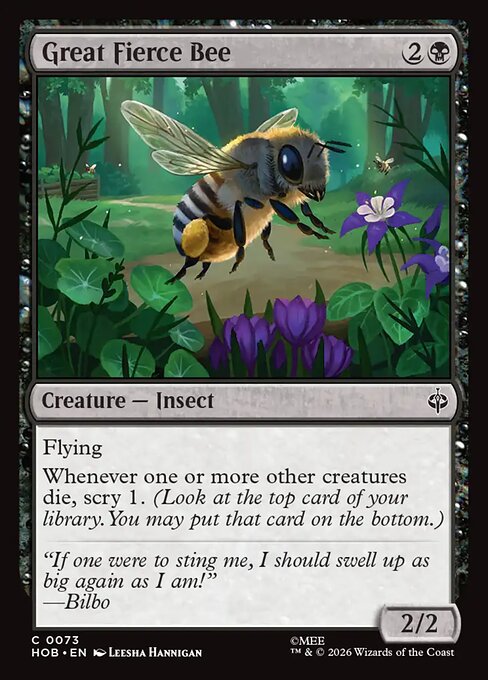 Great Fierce Bee - Magic: The Gathering HOB #73