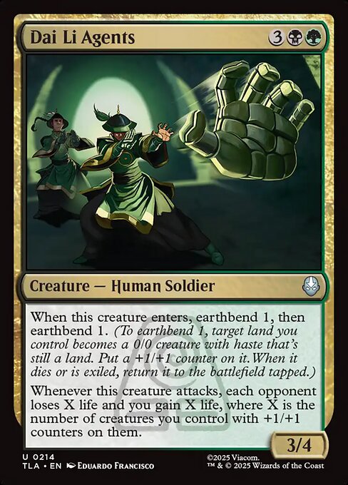 Dai Li Agents - Magic: The Gathering TLA #214