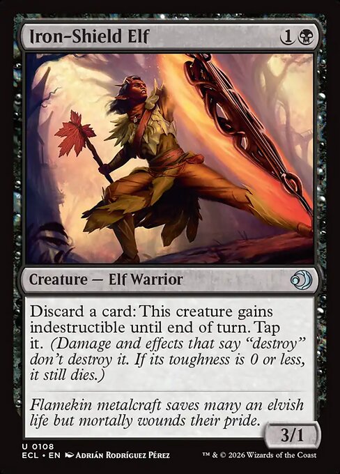 Iron-Shield Elf - Magic: The Gathering ECL #108