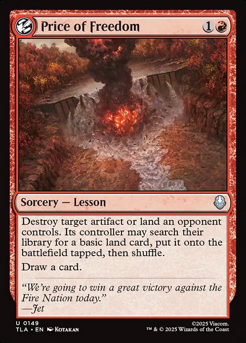 Price of Freedom - Magic: The Gathering TLA #149