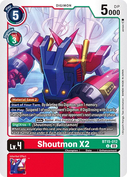 Shoutmon X2 - BT15-012