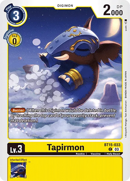 Tapirmon - BT15-033