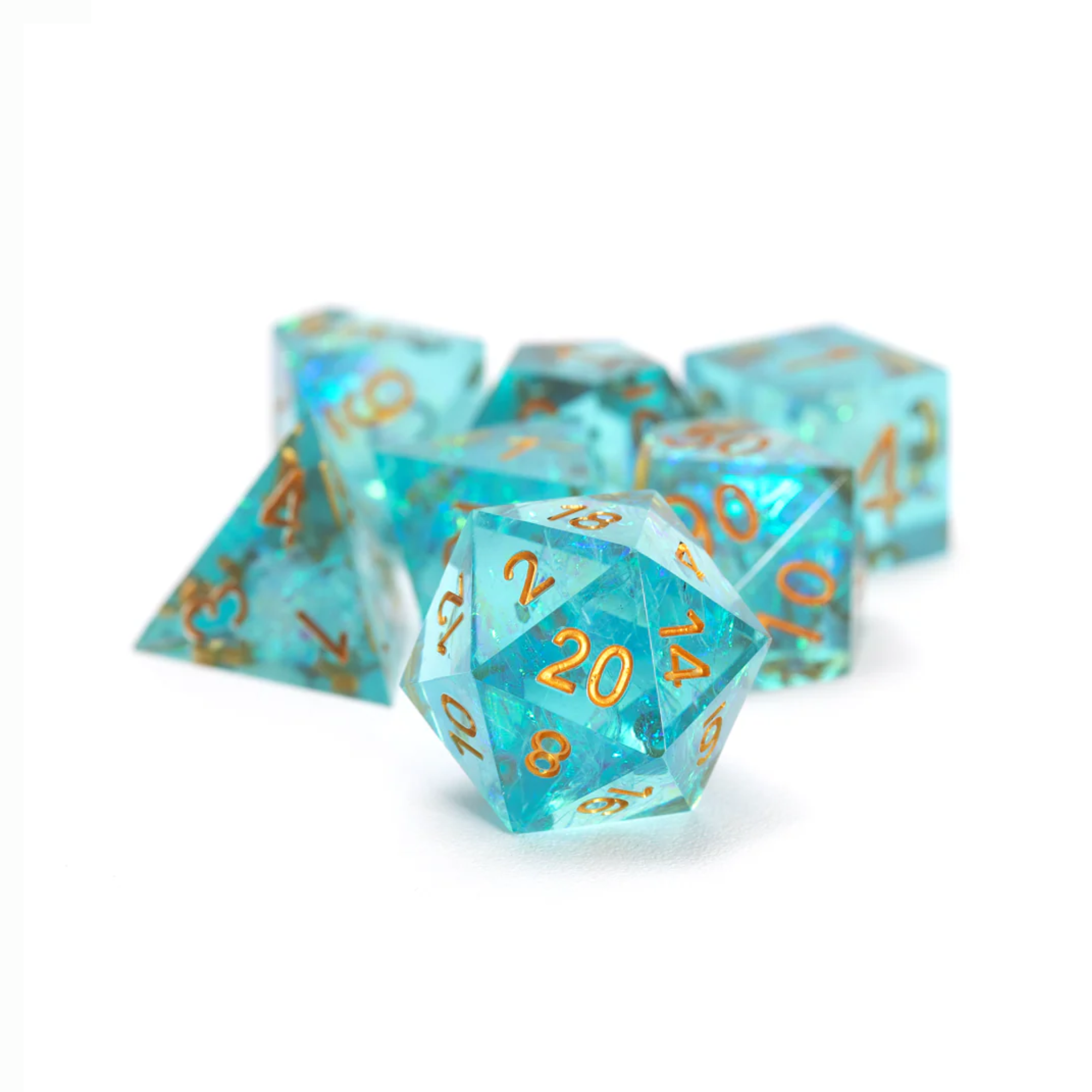 7-Dice Set Sharp Aqua Fairy