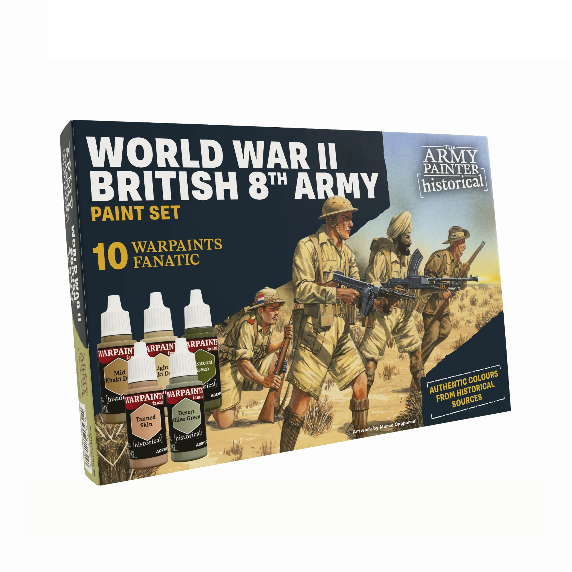 Warpaints: Historical WWII- British 8th Army Paint Set (10 paints)