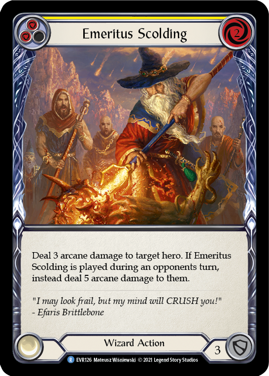 EVR - Emeritus Scolding (Yellow)