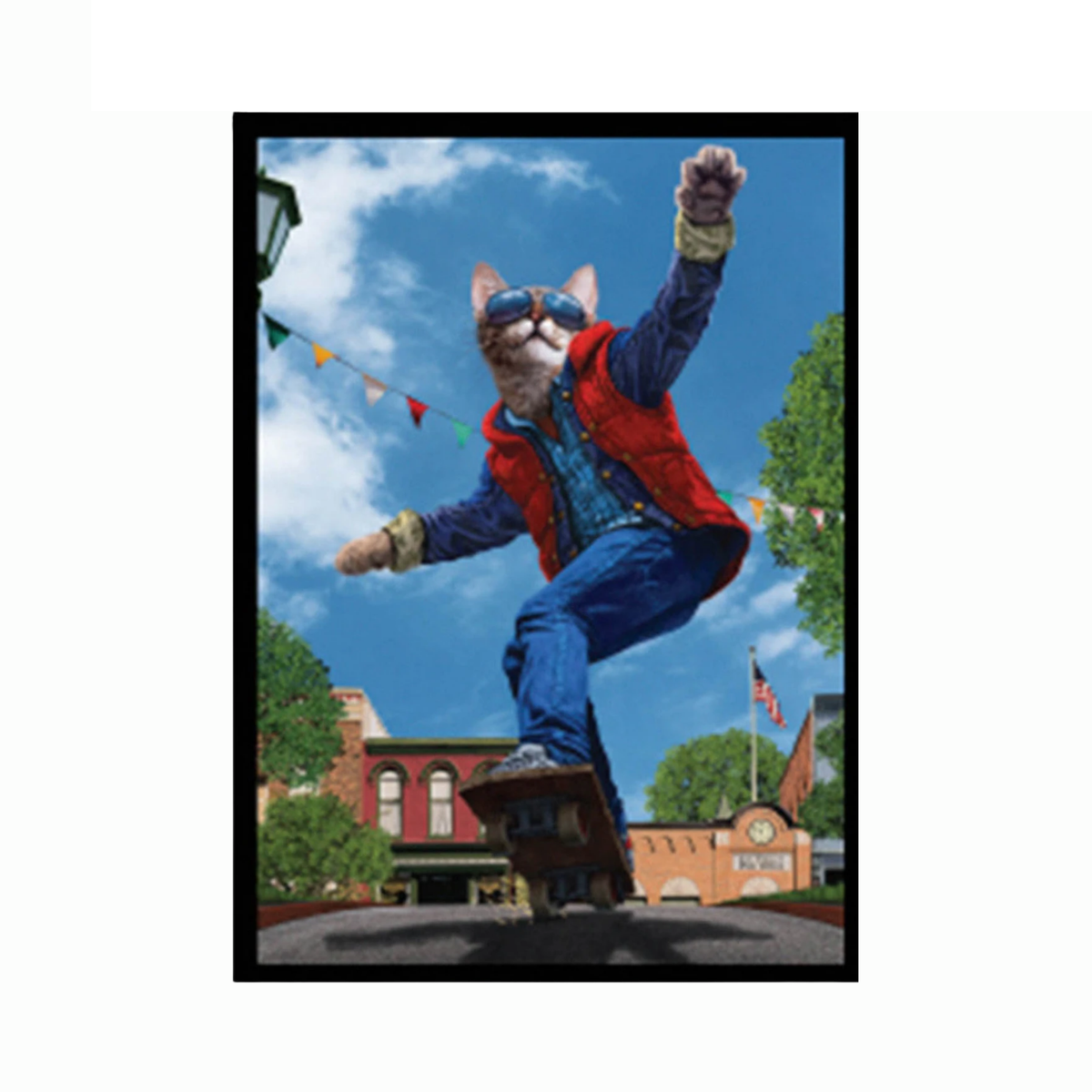 Card Sleeves: Double-Matte White Core- Movie Cats