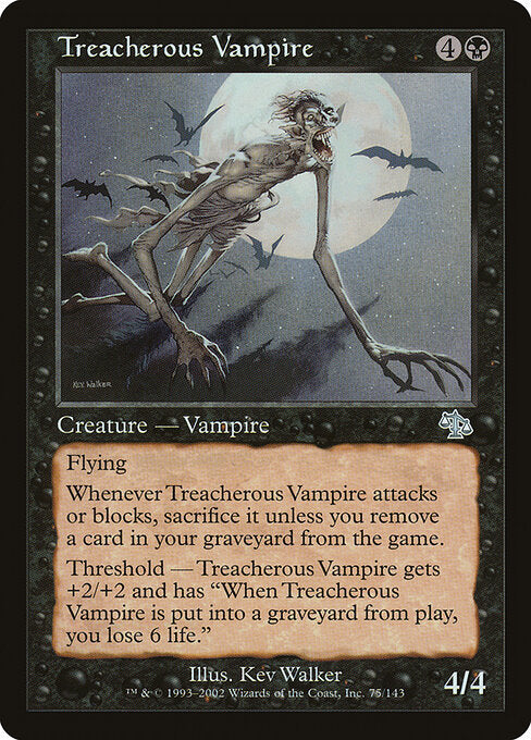 Treacherous Vampire - Magic: The Gathering JUD #75