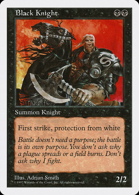 Black Knight - Magic: The Gathering 5ED #143