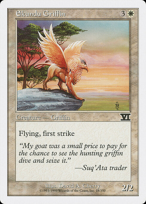 Ekundu Griffin - Magic: The Gathering 6ED #18