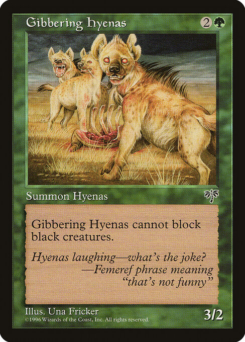 Gibbering Hyenas - Magic: The Gathering MIR #219