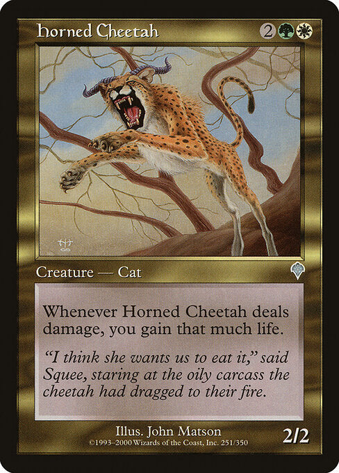 Horned Cheetah - Magic: The Gathering INV #251