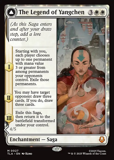 The Legend of Yangchen // Avatar Yangchen - Magic: The Gathering TLA #27