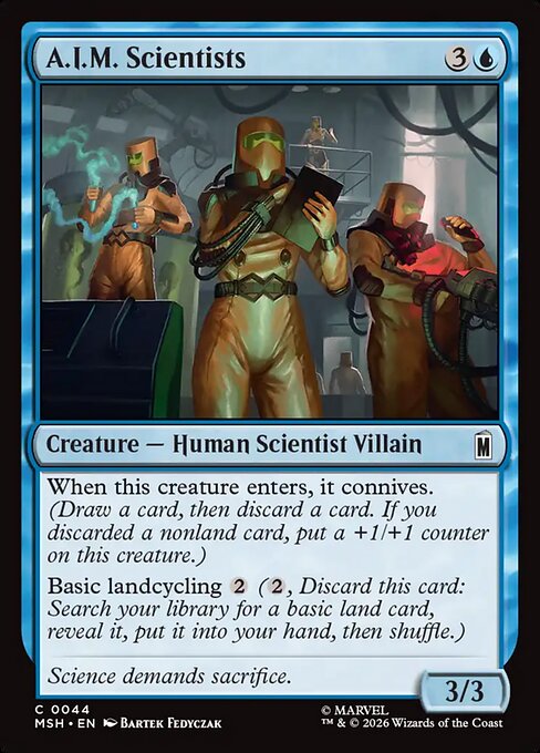 A.I.M. Scientists - Magic: The Gathering MSH #44