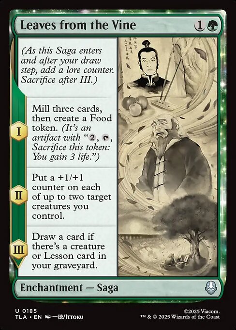 Leaves from the Vine - Magic: The Gathering TLA #185