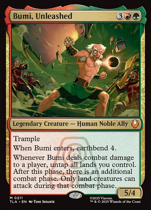 Bumi, Unleashed - Magic: The Gathering TLA #211