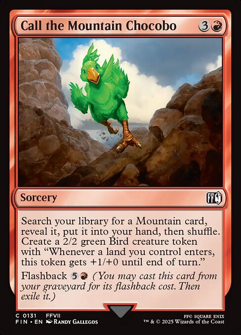 Call the Mountain Chocobo - Magic: The Gathering FIN #131