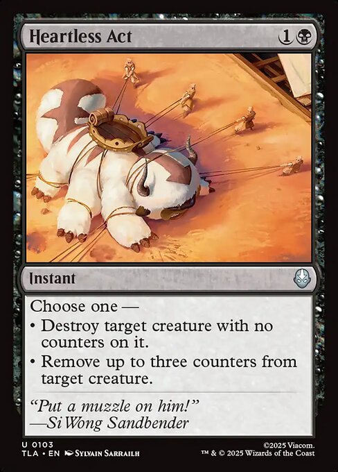 Heartless Act - Magic: The Gathering TLA #103